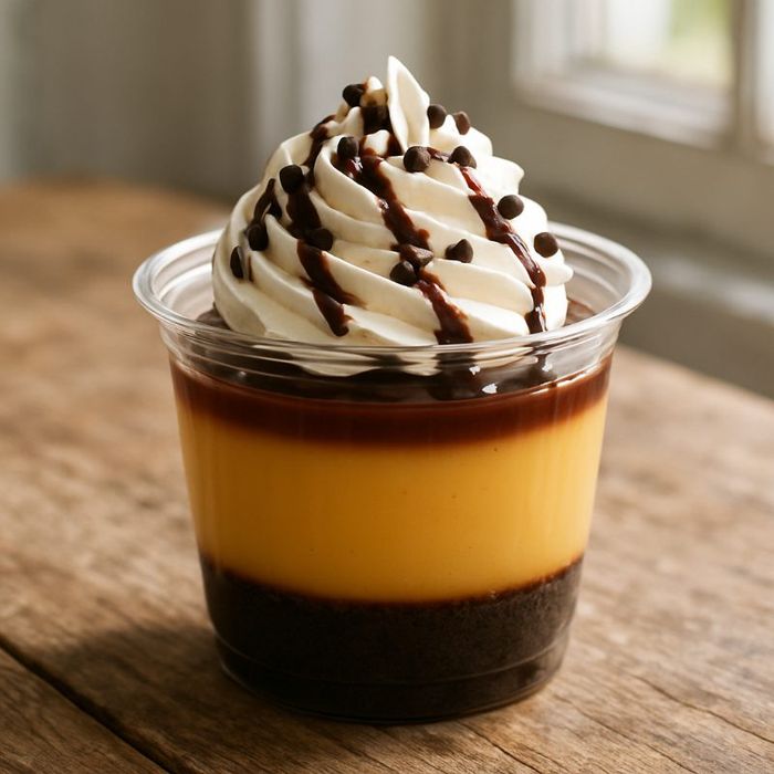 Choco-flan en vaso