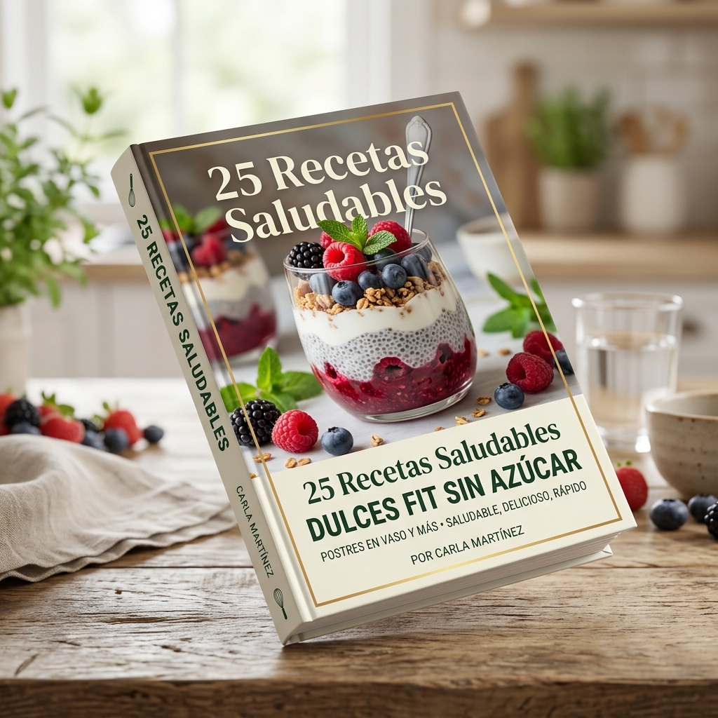 Mockup do recetario 25 Recetas Saludables